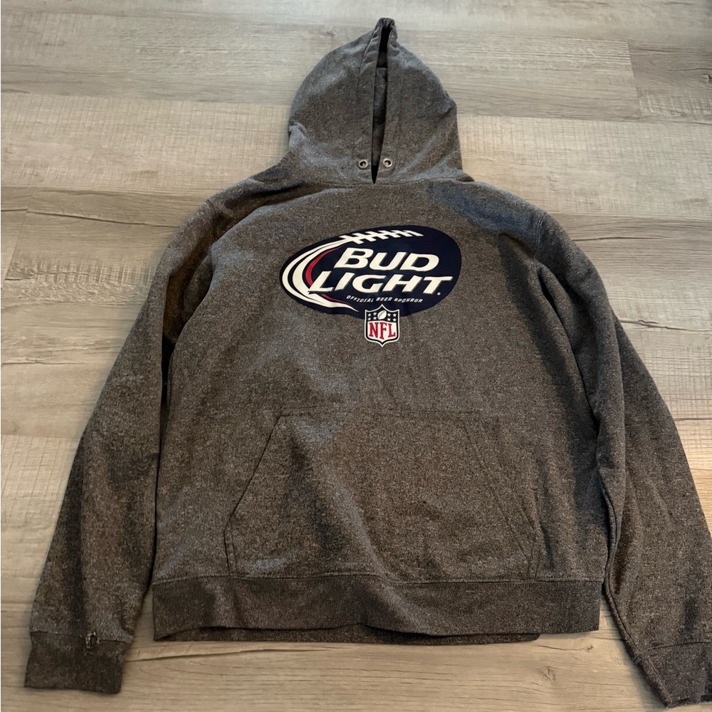 Bud Light Gray Hoodie Jacket